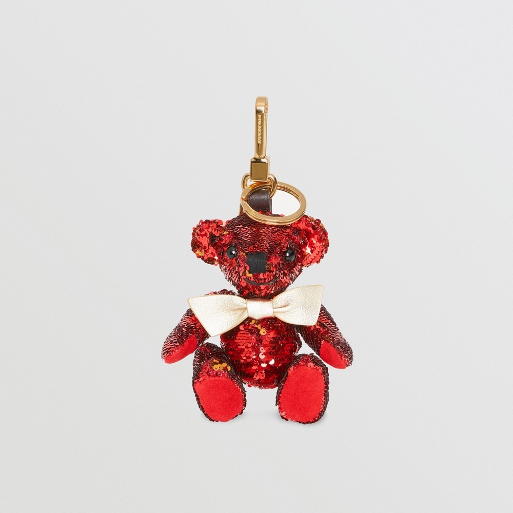 Burberry Bear Red Sequins Keychain